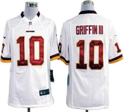 Jerseys Factory Cheap Nike Redskins #10 Robert Griffin III White