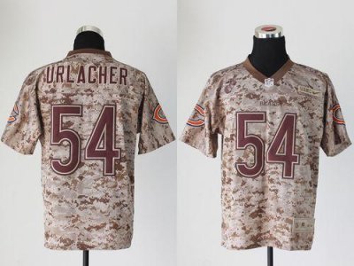 Jerseys Factory Cheap Nike Bears #54 Brian Urlacher Camo USMC Me