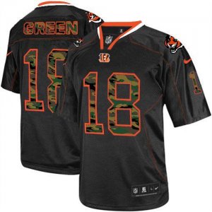 Jerseys Factory Cheap Nike Bengals #18 A.J. Green Black Men's St