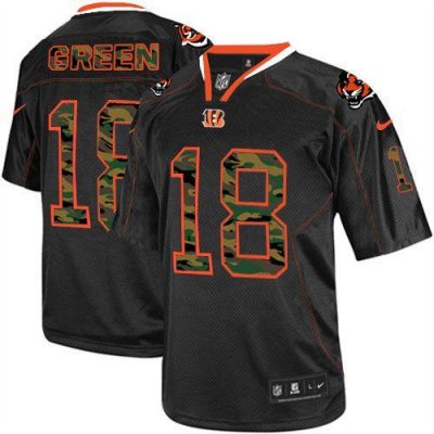 Jerseys Factory Cheap Nike Bengals #18 A.J. Green Black Men's St