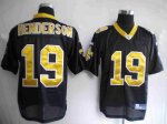 Jerseys Factory Cheap Saints #19 Devery Henderson Black Stitched