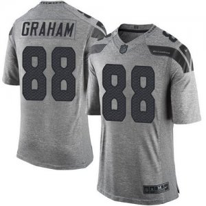 Jerseys Factory Cheap Nike Seahawks #88 Jimmy Graham Gray Men's