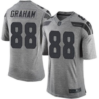Jerseys Factory Cheap Nike Seahawks #88 Jimmy Graham Gray Men's