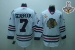 Jerseys Factory Cheap Blackhawks #7 Brent Seabrook Embroidered W
