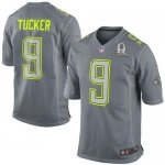 Jerseys Factory Cheap Nike Ravens #9 Justin Tucker Grey Pro Bowl