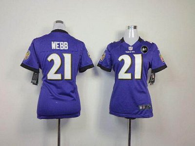 Jerseys Factory Cheap Nike Ravens #21 Lardarius Webb Purple Team