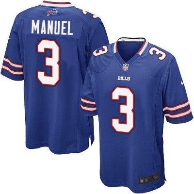 Jerseys Factory Cheap Nike Bills #3 E. J. Manuel Royal Blue Team