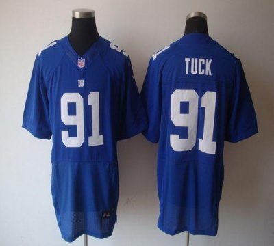 Jerseys Factory Cheap Nike Giants #91 Justin Tuck Royal Blue Tea