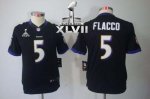 Jerseys Factory Cheap Nike Ravens #5 Joe Flacco Black Alternate