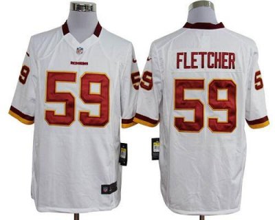 Jerseys Factory Cheap Nike Redskins #59 London Fletcher White Me