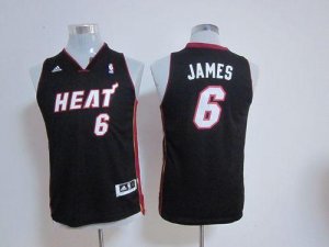 Jerseys Factory Cheap Heat #6 LeBron James Black Embroidered You