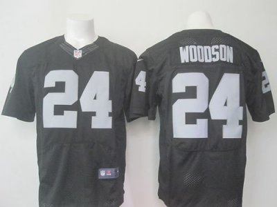 Jerseys Factory Cheap Nike Raiders #24 Charles Woodson Black Tea