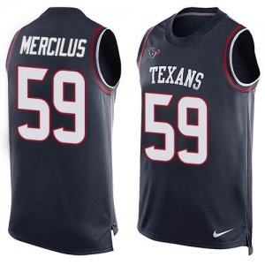 Jerseys Factory Cheap Nike Texans #59 Whitney Mercilus Navy Blue