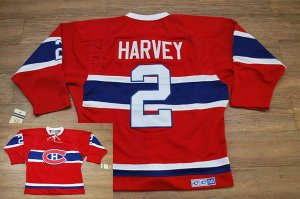 Jerseys Factory Cheap Canadiens #2 Doug Harvey Embroidered Red C