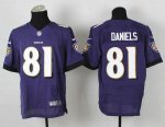 Jerseys Factory Cheap Nike Ravens #81 Owen Daniels Purple Team C
