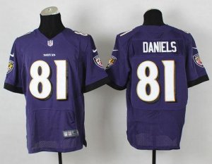 Jerseys Factory Cheap Nike Ravens #81 Owen Daniels Purple Team C
