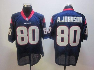 Jerseys Factory Cheap Nike Texans #80 A.Johnson Blue Stitched NF