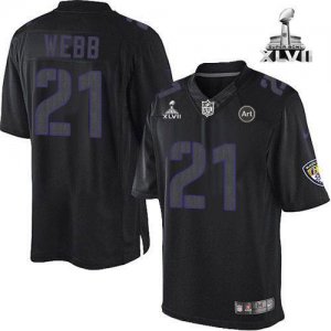 Jerseys Factory Cheap Nike Ravens #21 Lardarius Webb Black Super