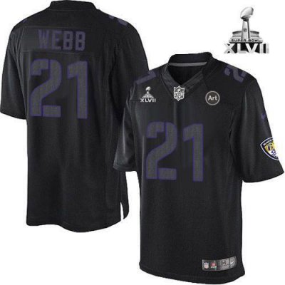 Jerseys Factory Cheap Nike Ravens #21 Lardarius Webb Black Super