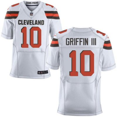 Jerseys Factory Cheap Nike Browns #10 Robert Griffin III White M