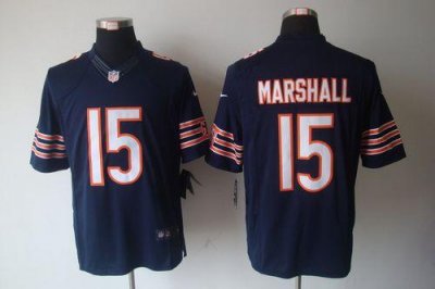 Jerseys Factory Cheap Nike Bears #15 Brandon Marshall Navy Blue