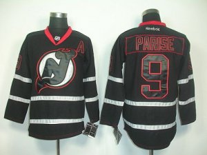 Jerseys Factory Cheap Devils #9 Zach Parise Black Ice Embroidere