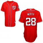 Jerseys Factory Cheap Nationals #28 Jayson Werth Red Embroidered