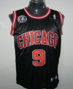 Jerseys Factory Cheap Bulls #9 Luol Deng Black With 20TH Embroid