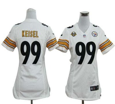 Jerseys Factory Cheap Nike Steelers #99 Brett Keisel White With
