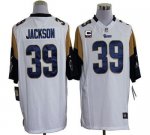 Jerseys Factory Cheap Nike Rams #39 Steven Jackson White With C