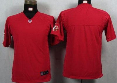 Jerseys Factory Cheap Nike 49ers Blank Red Team Color Youth NFL