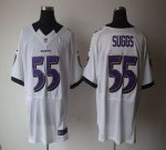 Jerseys Factory Cheap Nike Ravens #55 Terrell Suggs White Men's