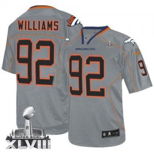 Jerseys Factory Cheap Nike Broncos #92 Sylvester Williams Lights