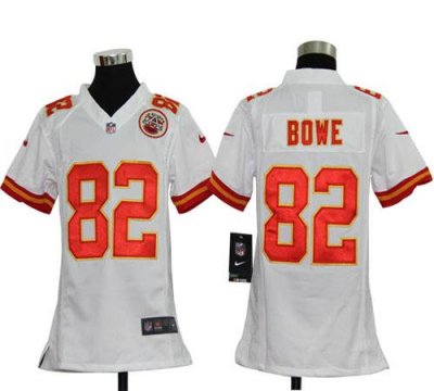 Jerseys Factory Cheap Nike Chiefs #82 Dwayne Bowe White Youth Em