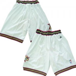 Jerseys Factory Cheap Philadelphia 76ers White NBA Shorts