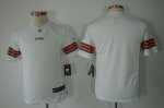 Jerseys Factory Cheap Nike Browns Blank White Youth Embroidered