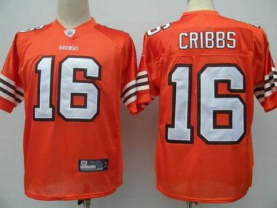 Jerseys Factory Cheap Browns #16 Josh Cribbs Orange Stitched NFL
