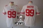 Jerseys Factory Cheap Nike 49ers #99 Aldon Smith White Youth Sup