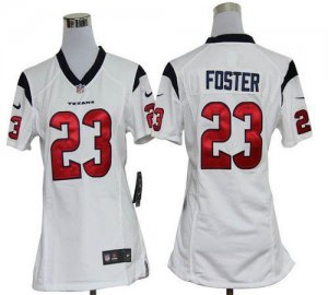 Jerseys Factory Cheap Nike Texans #23 Arian Foster White Women's