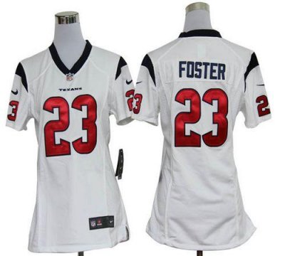 Jerseys Factory Cheap Nike Texans #23 Arian Foster White Women's