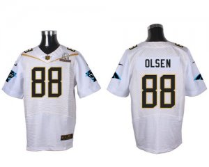 Jerseys Factory Cheap Nike Panthers #88 Greg Olsen White 2016 Pr