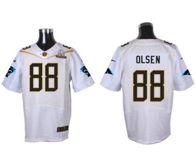 Jerseys Factory Cheap Nike Panthers #88 Greg Olsen White 2016 Pr