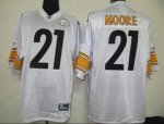 Jerseys Factory Cheap Steelers #21 Mewelde Moore White Stitched