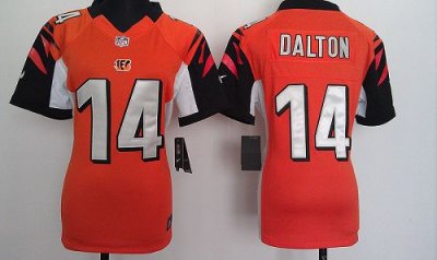Jerseys Factory Cheap Nike Bengals #14 Andy Dalton Orange Altern