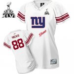 Jerseys Factory Cheap Giants #88 Hakeem Nicks White 2011 Women's