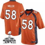Jerseys Factory Cheap Nike Broncos #58 Von Miller Orange Team Co