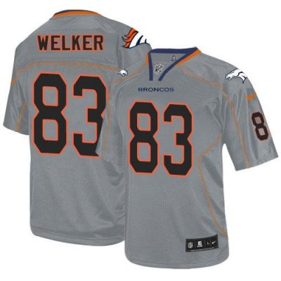 Jerseys Factory Cheap Nike Broncos #83 Wes Welker Lights Out Gre