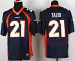 Jerseys Factory Cheap Nike Broncos #21 Aqib Talib Navy Blue Alte