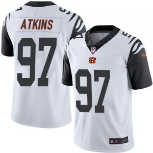 Jerseys Factory Cheap Nike Bengals #97 Geno Atkins White Men's S