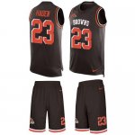 Jerseys Factory Cheap Nike Browns #23 Joe Haden Brown Team Color